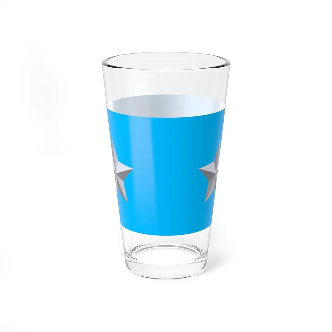 BAF Air Vice-Marshal Star Plate (Bangladesh) (Coat of Arms) Pint Glass 16oz 16oz - Go Mug Yourself