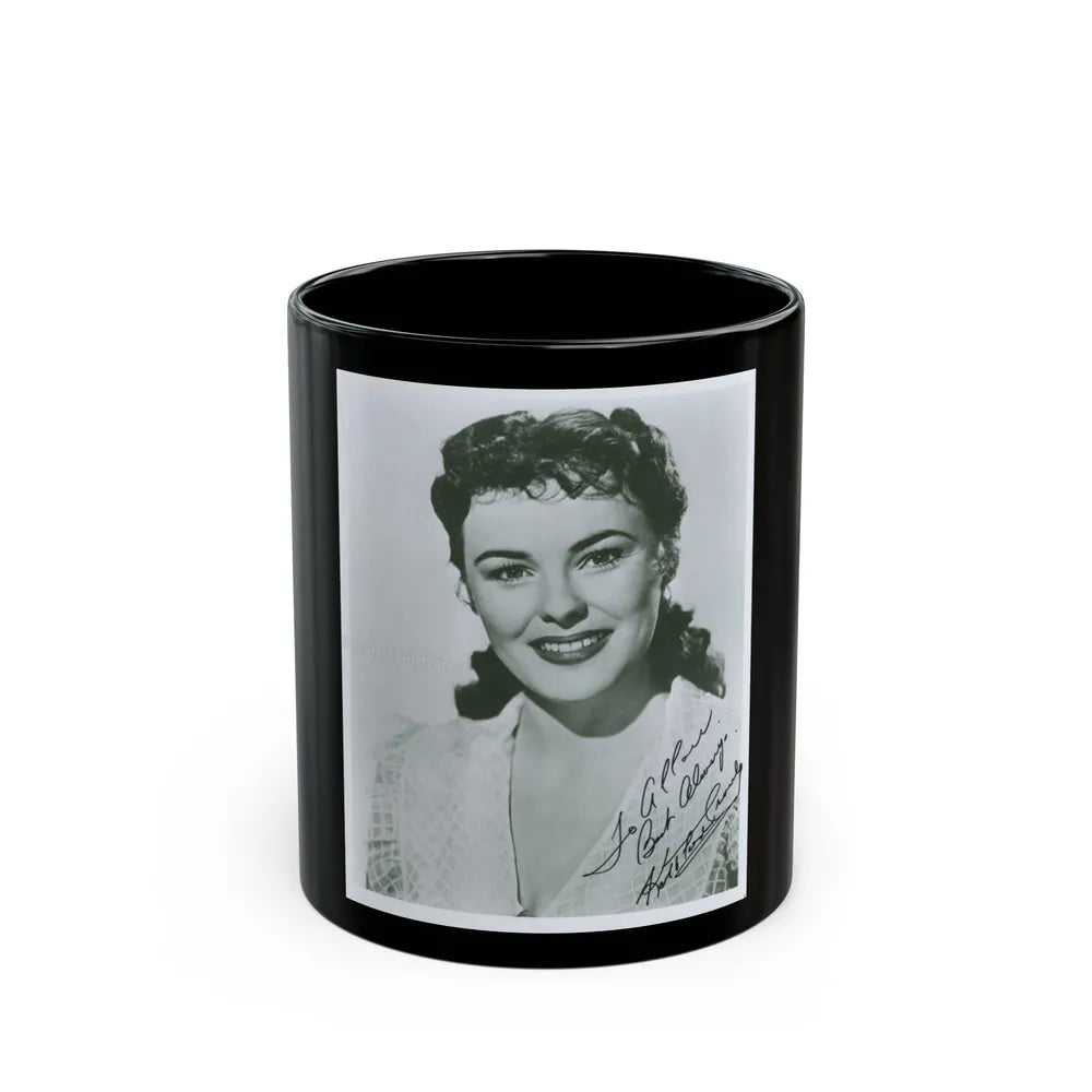 Kathleen Crowley #15 (Vintage Female Icon) Black Coffee Mug-11oz-Go Mug Yourself