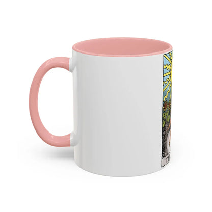 The Sun (Tarot Card) Accent Coffee Mug-Go Mug Yourself