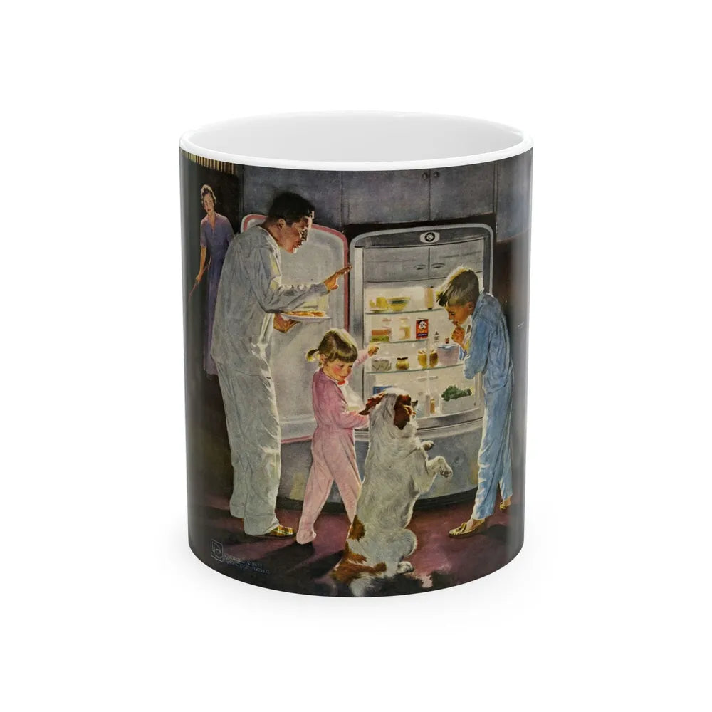 Friskies in the Fridge, 1956 - White Coffee Mug-11oz-Go Mug Yourself