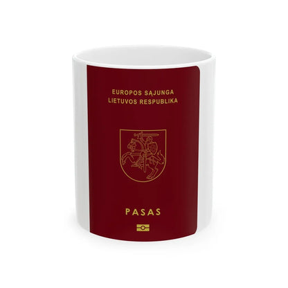 Lithuanian Passport - White Coffee Mug-11oz-Go Mug Yourself