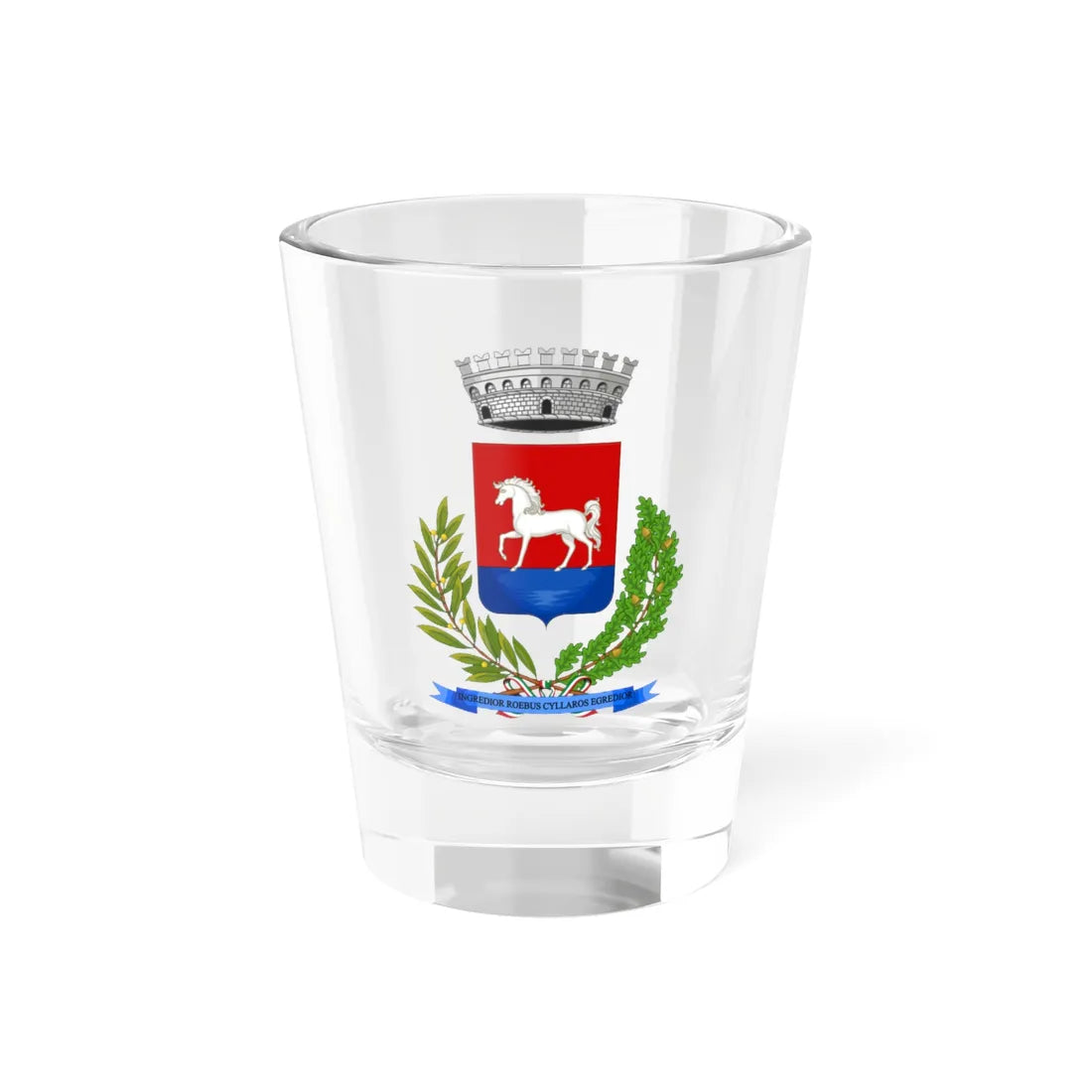 Bagnacavallo-Stemma (Italy) (Coat of Arms) Shot Glass 1.5oz 1.5oz - Go Mug Yourself
