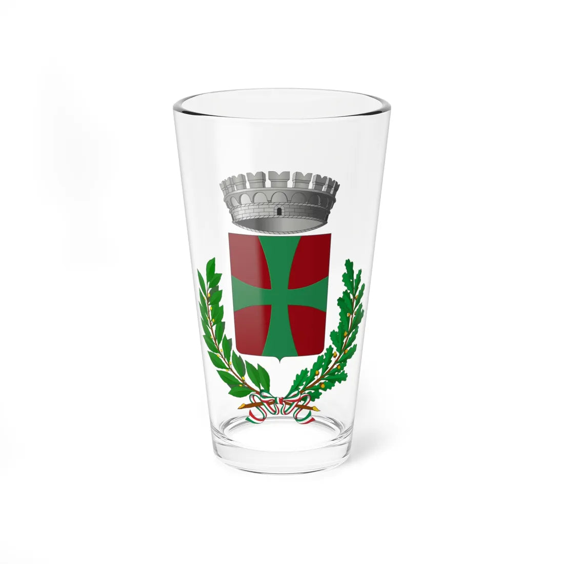 Bagnolo in Piano-Stemma (Italy) (Coat of Arms) Pint Glass 16oz 16oz - Go Mug Yourself