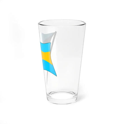 Bahamas Waving Flag Icon (Bahamas) Pint Glass 16oz - Go Mug Yourself