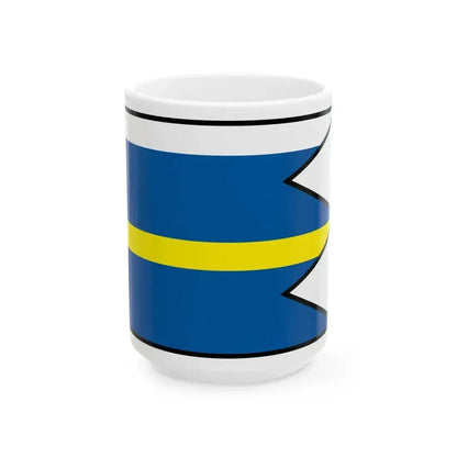 Bahon Pezinok Flag (Slovakia) White Coffee Mug 15oz - Go Mug Yourself