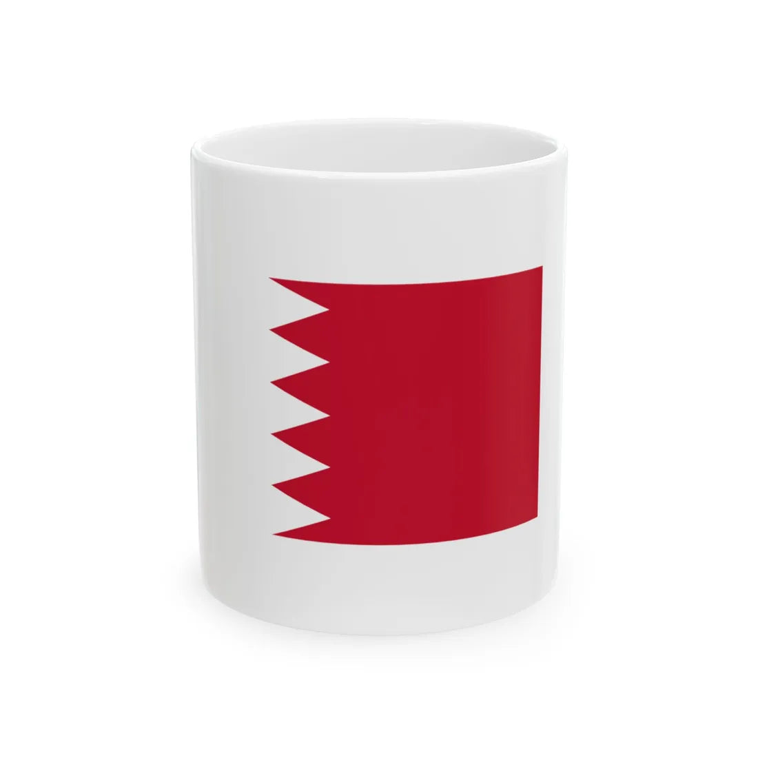 Bahrain 77302 - The Noun Project (Bahrain) White Coffee Mug 11oz - Go Mug Yourself