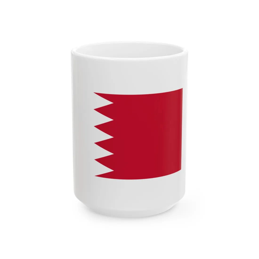 Bahrain 77302 - The Noun Project (Bahrain) White Coffee Mug 15oz - Go Mug Yourself