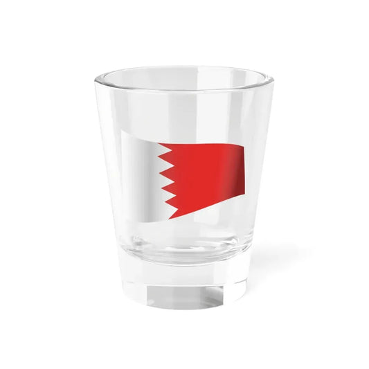 Bahrain Flag - iconic waving (Bahrain) Shot Glass 1.5oz 1.5oz - Go Mug Yourself