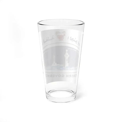 Bahrain Northern Governorate Flag (Bahrain) Pint Glass 16oz - Go Mug Yourself