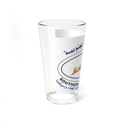 Bahrain Southern Governorate Flag (Bahrain) Pint Glass 16oz - Go Mug Yourself