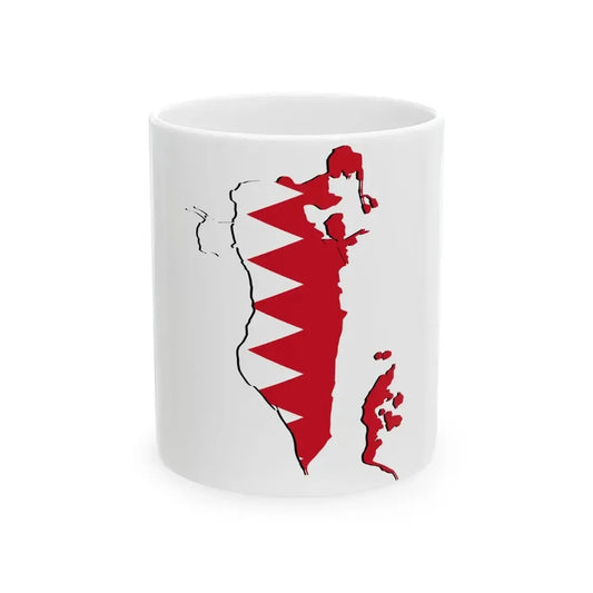 Bahrain Stub (Bahrain) White Coffee Mug 11oz - Go Mug Yourself