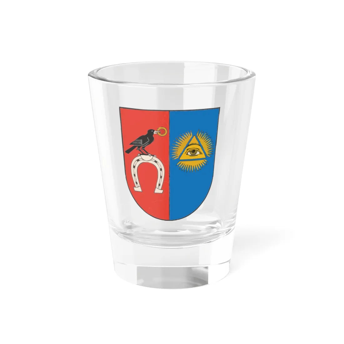 Baisiogala COA (Lithuania) (Coat of Arms) Shot Glass 1.5oz 1.5oz - Go Mug Yourself