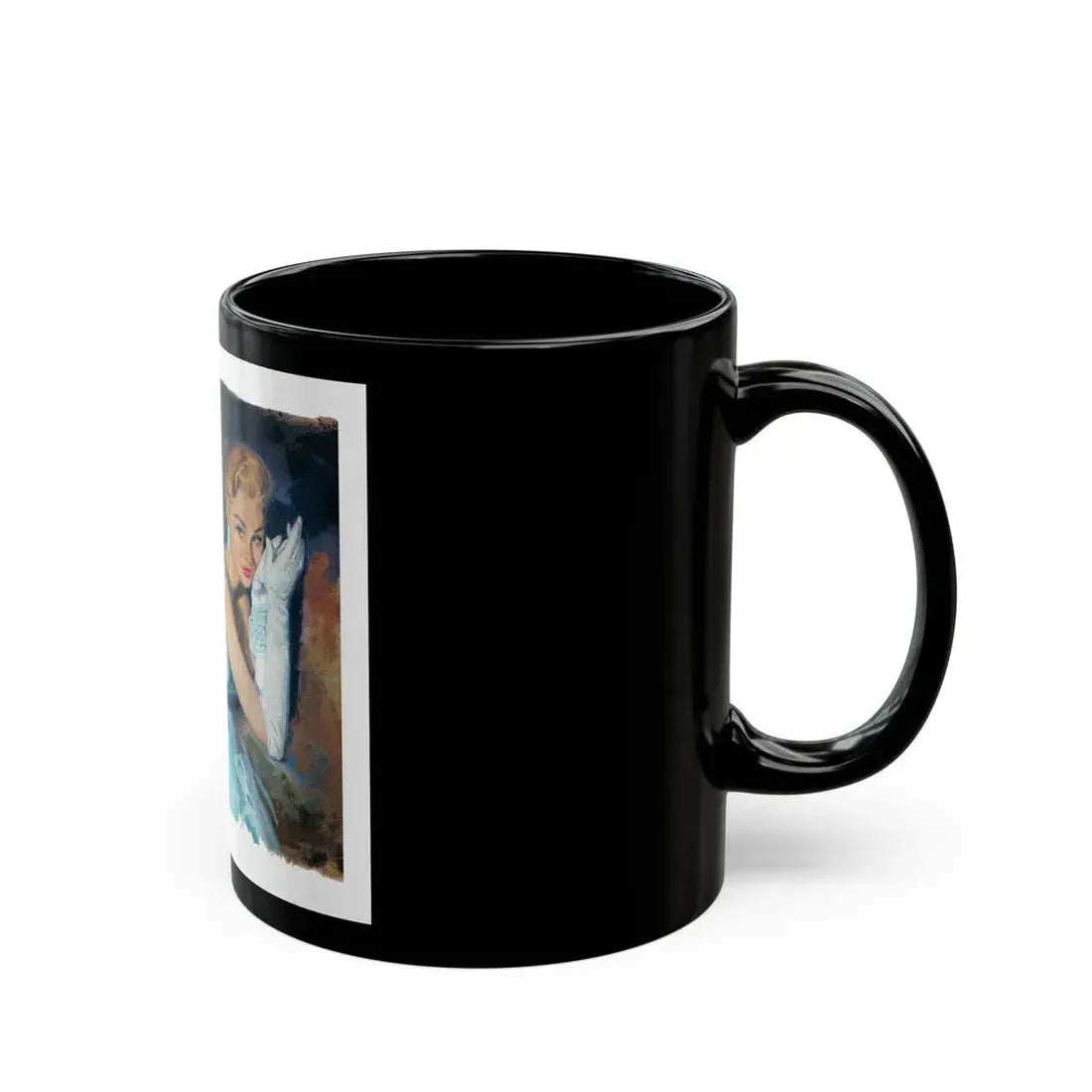 Bait by Nell Lamburn, Woman's Journal illustration - Black Coffee Mug - Go Mug Yourself