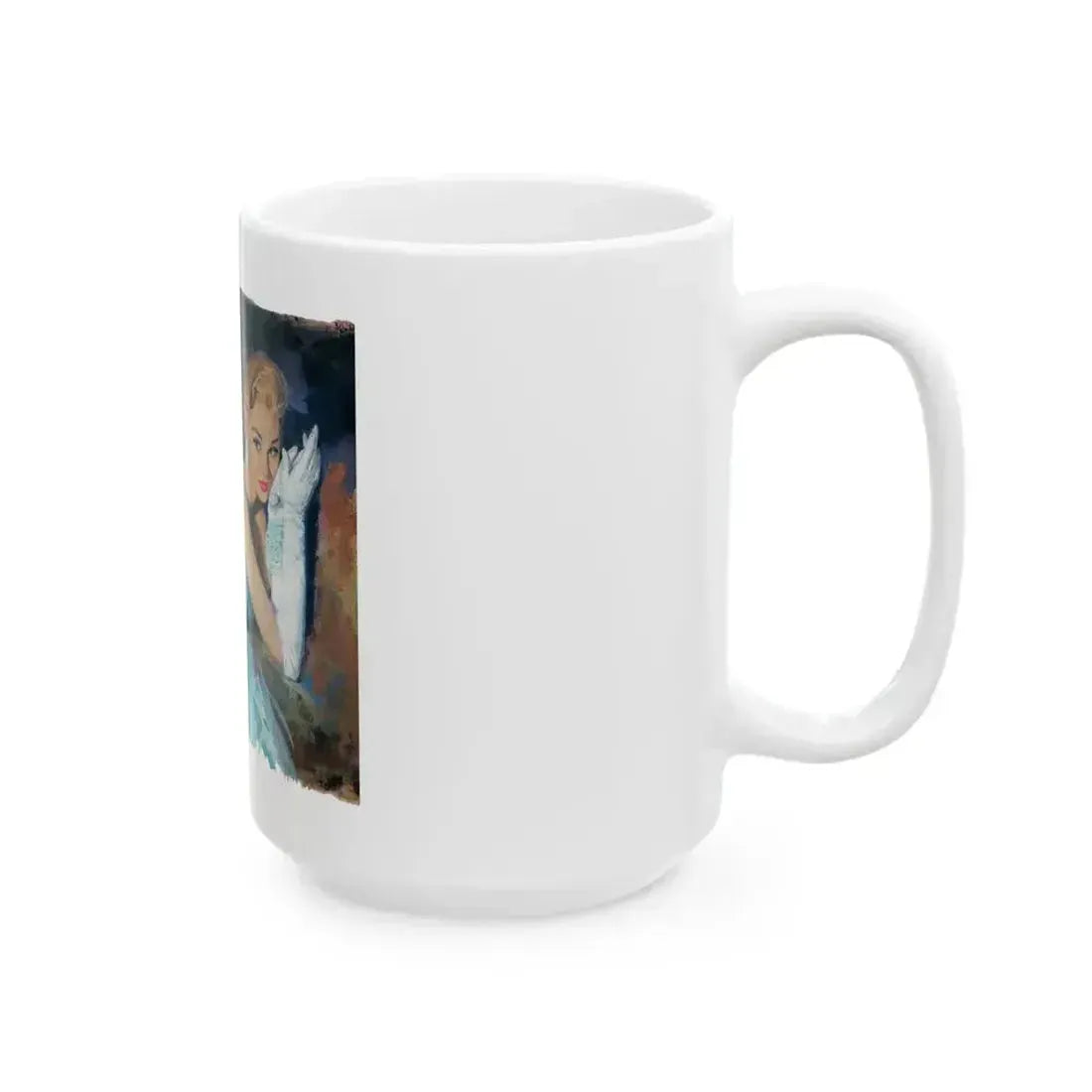 Bait by Nell Lamburn, Woman's Journal illustration - White Coffee Mug - Go Mug Yourself