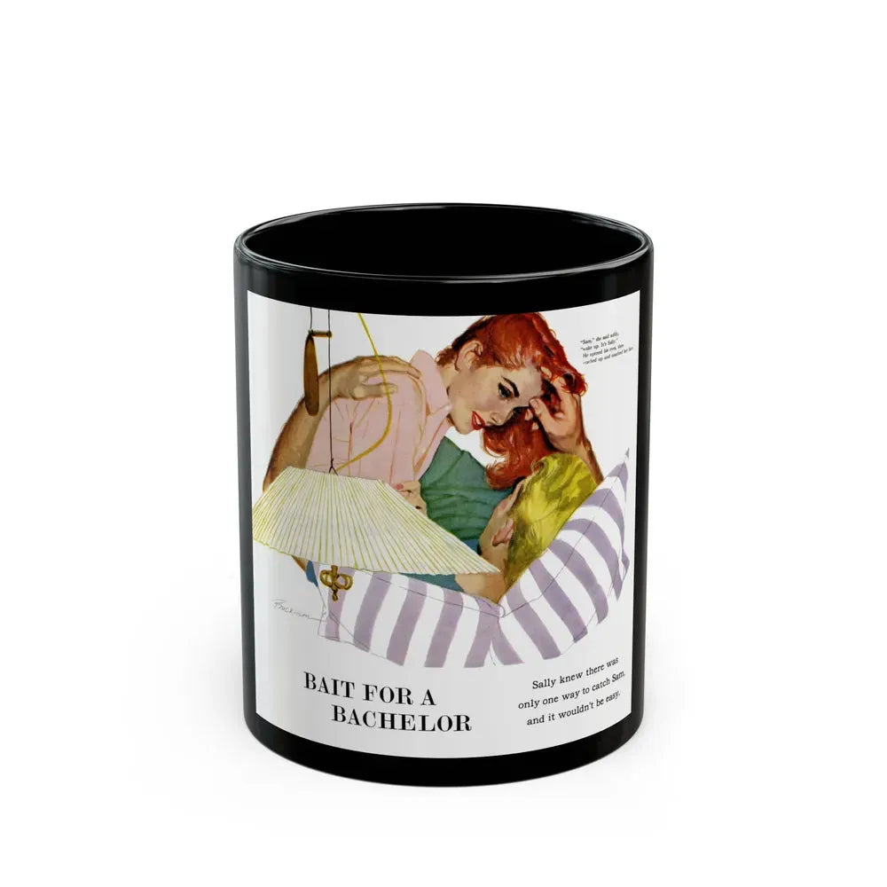 Bait for a Bachelor, 1956 - Black Coffee Mug 11oz - Go Mug Yourself