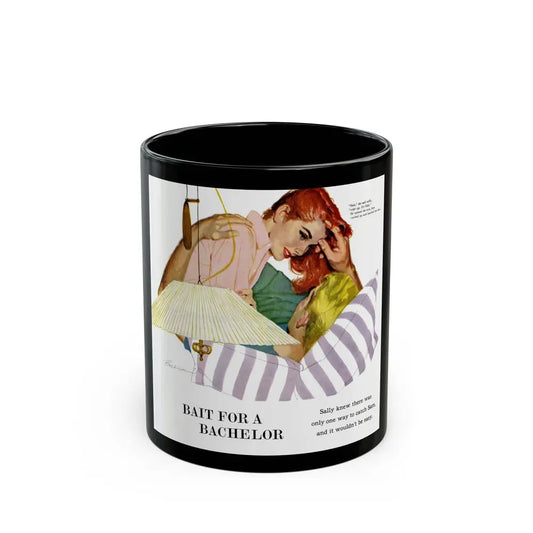 Bait for a Bachelor, 1956 - Black Coffee Mug 11oz - Go Mug Yourself