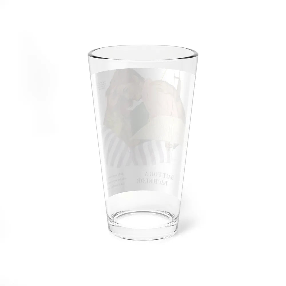 Bait for a Bachelor, 1956 (Magazine Illustration) Pint Glass 16oz-Go Mug Yourself