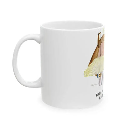 Bait for a Bachelor, 1956 - White Coffee Mug - Go Mug Yourself