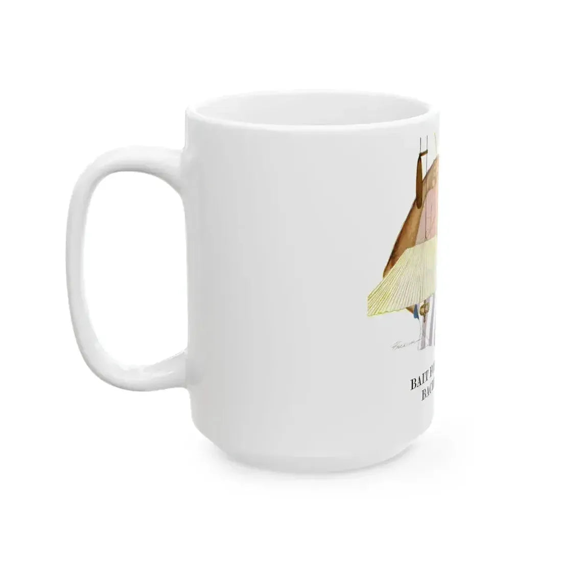 Bait for a Bachelor, 1956 - White Coffee Mug - Go Mug Yourself