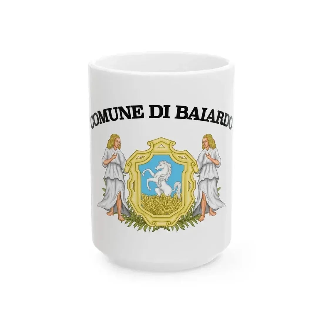 Bajardo-Bandiera (Italy) White Coffee Mug 15oz - Go Mug Yourself