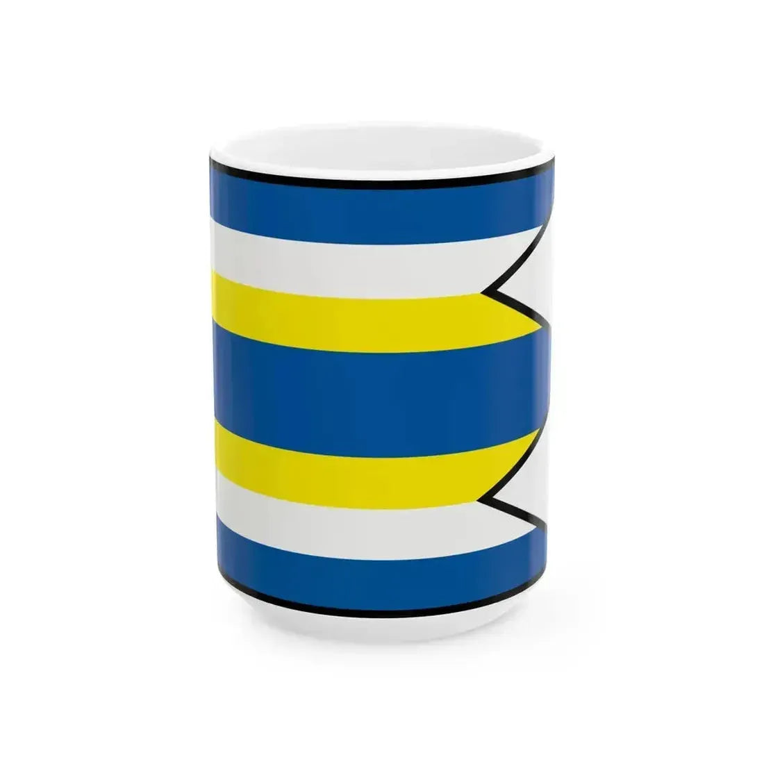 Bajerovce Sabinov Flag (Slovakia) White Coffee Mug 15oz - Go Mug Yourself