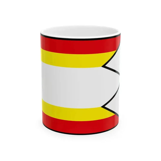Bajka Levice Flag (Slovakia) White Coffee Mug 11oz - Go Mug Yourself