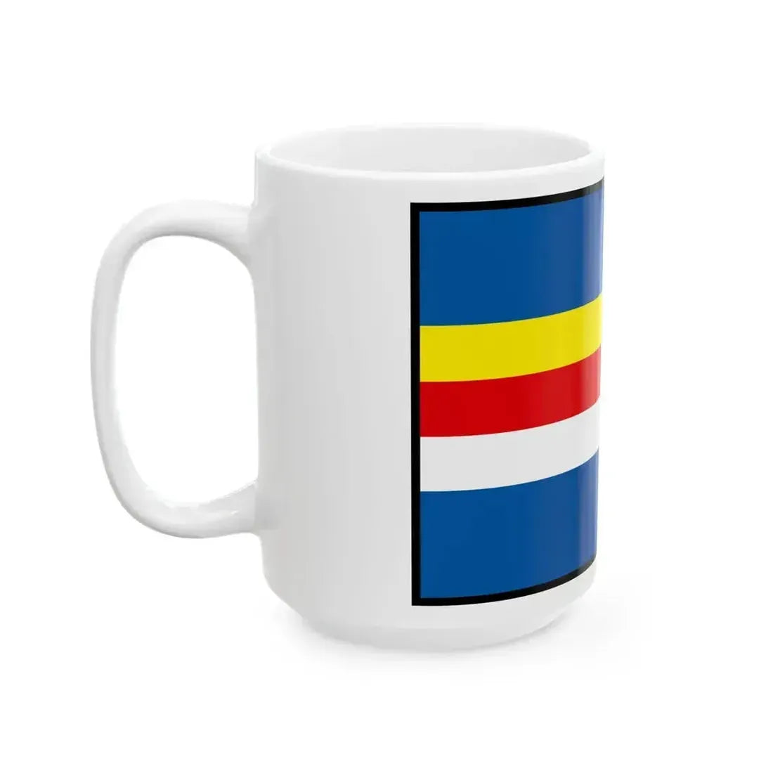 Bajtava Nove Zamky Flag (Slovakia) White Coffee Mug - Go Mug Yourself