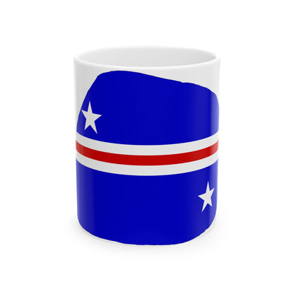 Baker Island flag map local (United States) White Coffee Mug-11oz-Go Mug Yourself