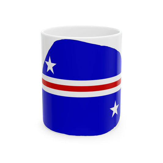 Baker Island flag map local (United States) White Coffee Mug-11oz-Go Mug Yourself