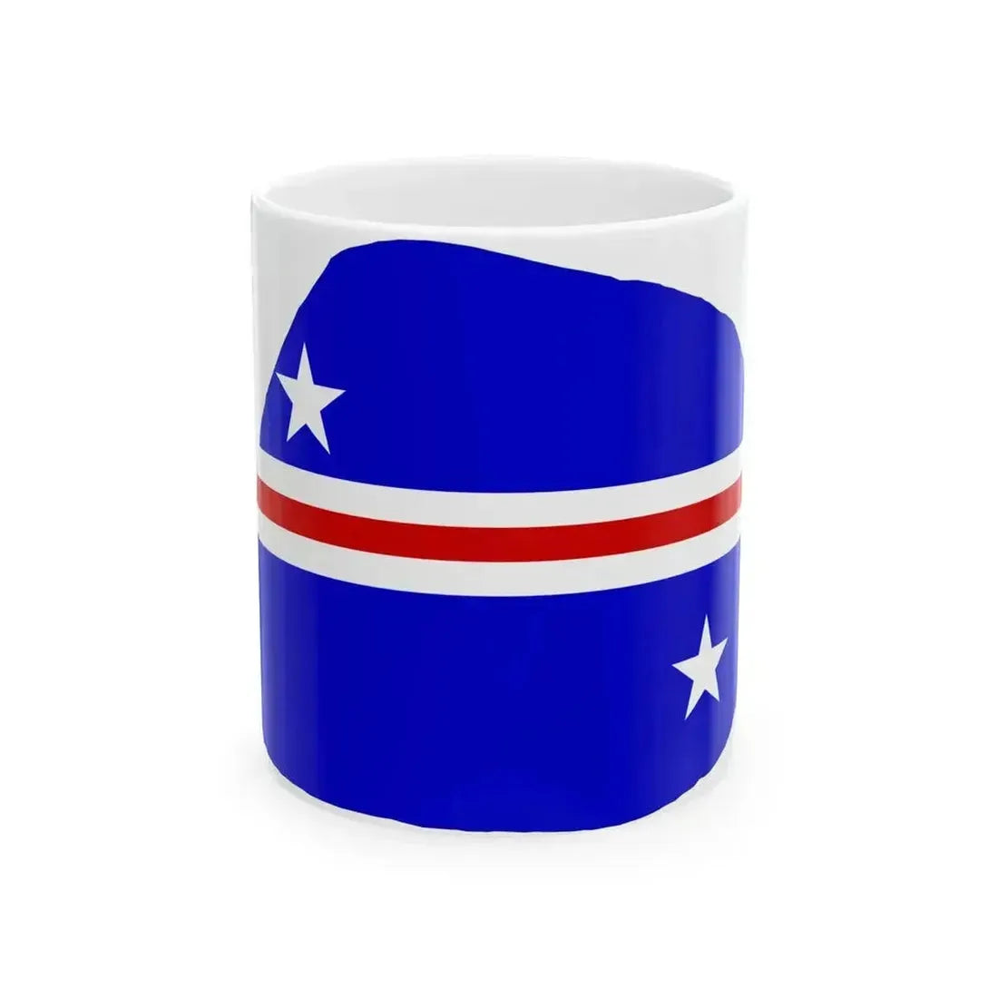 Baker Island flag map local (United States) White Coffee Mug 11oz - Go Mug Yourself