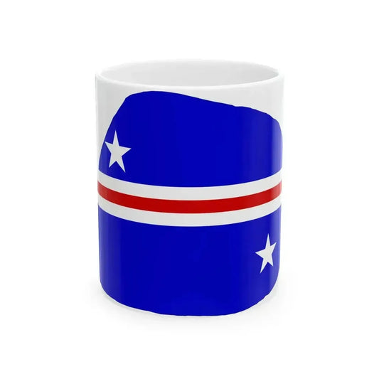 Baker Island flag map local (United States) White Coffee Mug 11oz - Go Mug Yourself