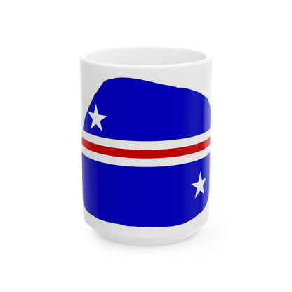 Baker Island flag map local (United States) White Coffee Mug-15oz-Go Mug Yourself