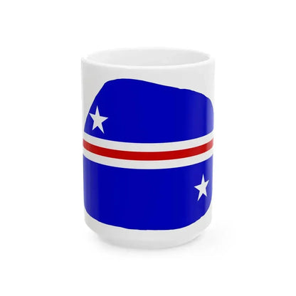 Baker Island flag map local (United States) White Coffee Mug 15oz - Go Mug Yourself