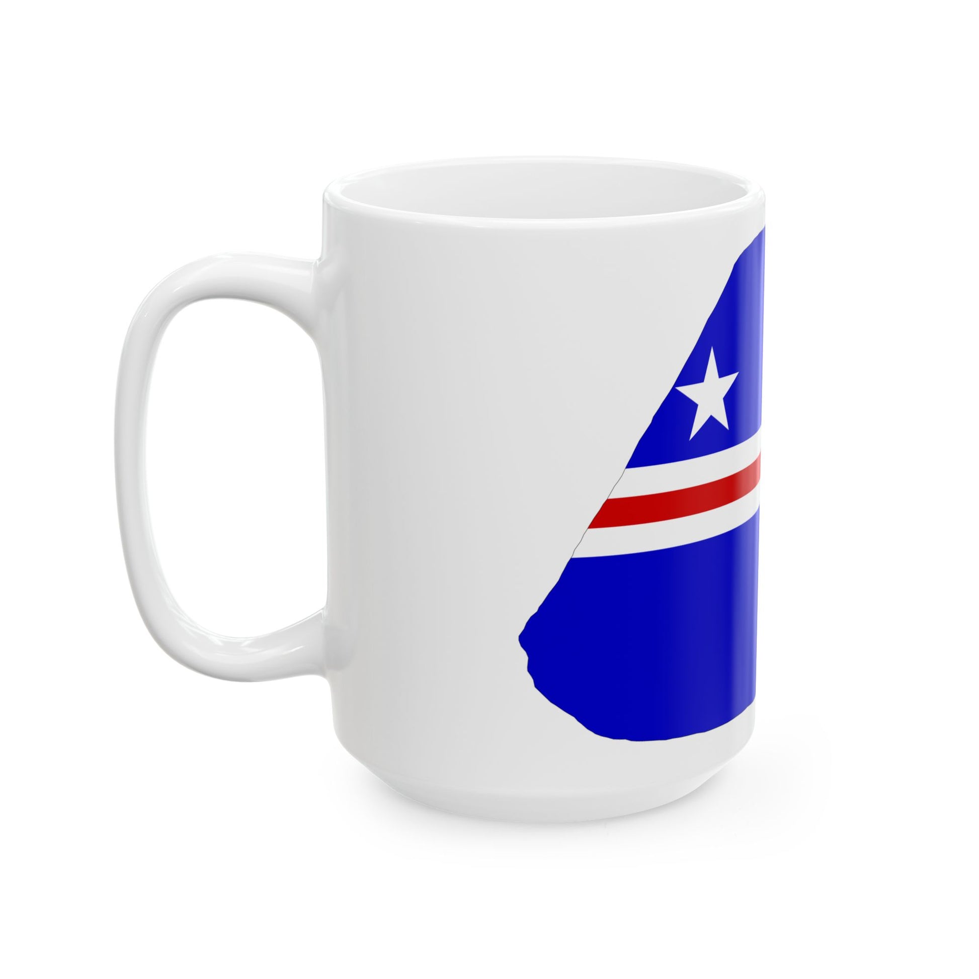 Baker Island flag map local (United States) White Coffee Mug-Go Mug Yourself
