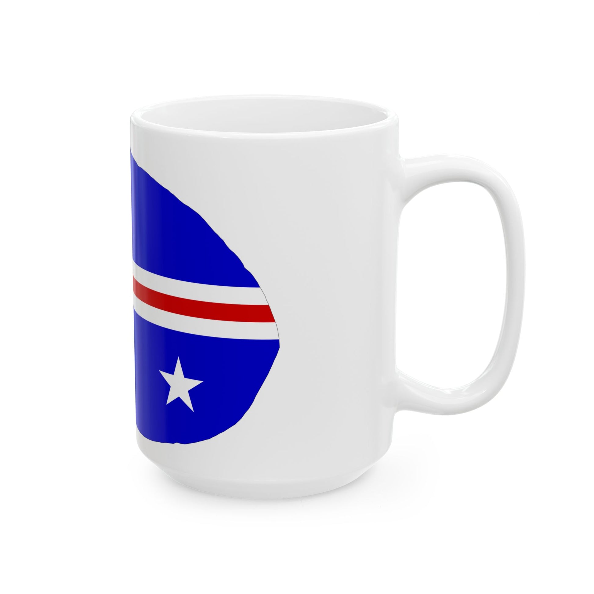 Baker Island flag map local (United States) White Coffee Mug-Go Mug Yourself