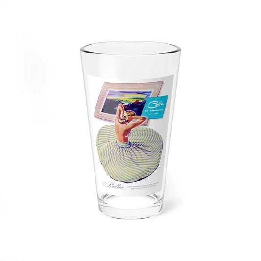 Balboa Cole, Harper's Bazaar, 1948 (Magazine Illustration) Pint Glass 16oz 16oz - Go Mug Yourself