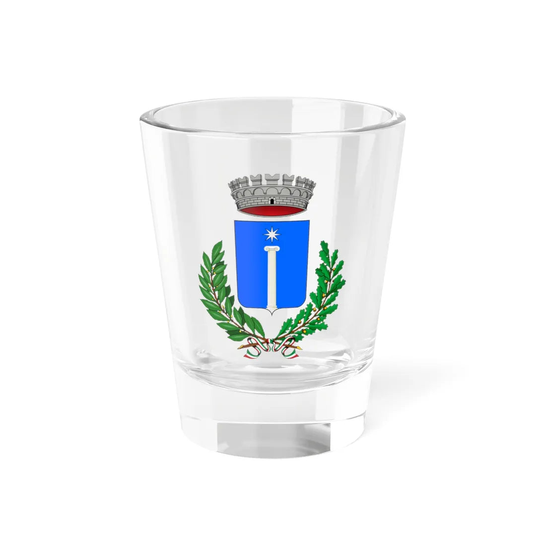 Baldissero dAlba-Stemma (Italy) (Coat of Arms) Shot Glass 1.5oz 1.5oz - Go Mug Yourself