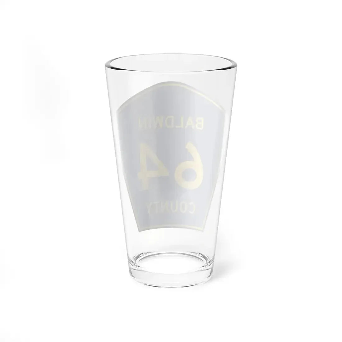 Baldwin County Route 64 AL (Alabama) (Road Sign) Pint Glss 16oz - Go Mug Yourself