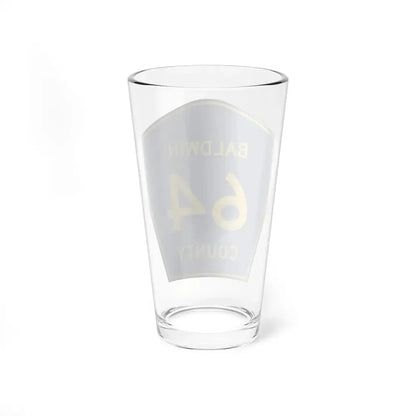 Baldwin County Route 64 AL (Alabama) (Road Sign) Pint Glss 16oz - Go Mug Yourself
