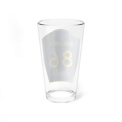 Baldwin County Route 86 AL (Alabama) (Road Sign) Pint Glass 16oz - Go Mug Yourself