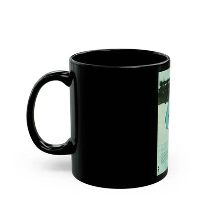 Balensiaga - New Blue, Vogue Illustrations, 1954 - Black Coffee Mug - Go Mug Yourself