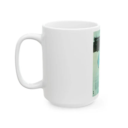 Balensiaga - New Blue, Vogue Illustrations, 1954 - White Coffee Mug - Go Mug Yourself