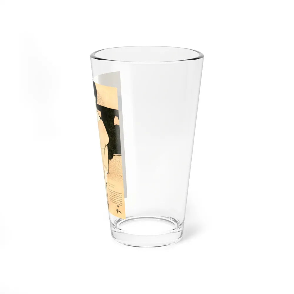 Balensiaga - New Collar, Vogue Illustrations, 1954 (Magazine Illustration) Pint Glass 16oz-Go Mug Yourself