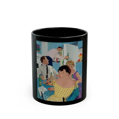 Ballantine Beer advertisement, circa late 1950s - Black Coffee Mug 11oz - Go Mug Yourself