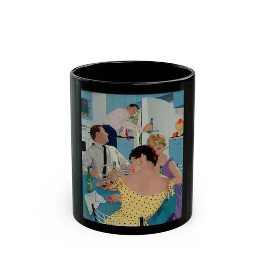 Ballantine Beer advertisement, circa late 1950s - Black Coffee Mug 11oz - Go Mug Yourself
