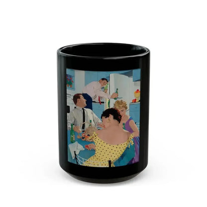 Ballantine Beer advertisement, circa late 1950s - Black Coffee Mug 15oz - Go Mug Yourself