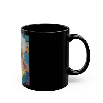 Ballantine Beer advertisement, circa late 1950s - Black Coffee Mug - Go Mug Yourself