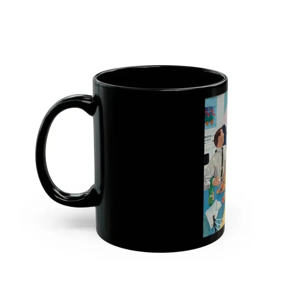 Ballantine Beer advertisement, circa late 1950s - Black Coffee Mug - Go Mug Yourself