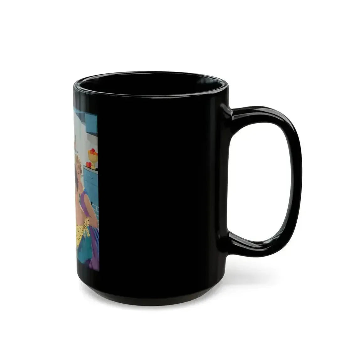Ballantine Beer advertisement, circa late 1950s - Black Coffee Mug - Go Mug Yourself