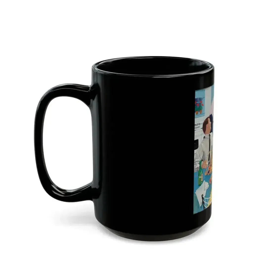Ballantine Beer advertisement, circa late 1950s - Black Coffee Mug - Go Mug Yourself